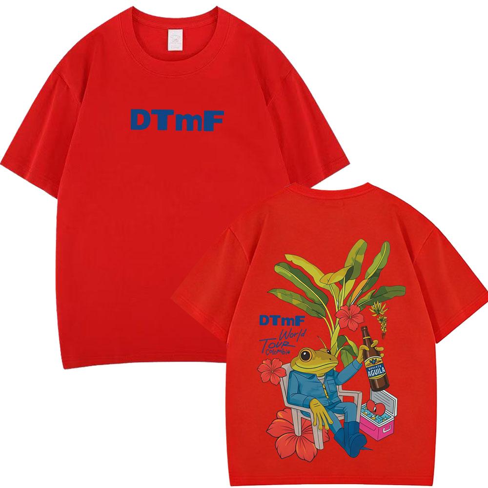 Rapper Bad Bunny Debi Tirar Mas Fotos DTMF World Tour T Shirts Mens Women Vintage Tshirt Hip Hop High Quality Loose Tshirts
