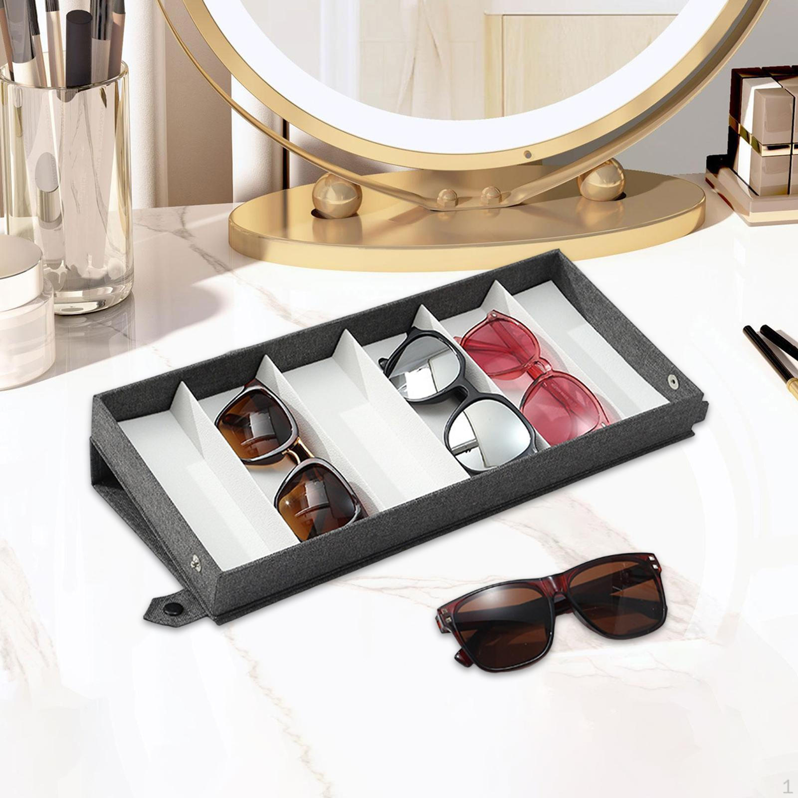 

Ящик для хранения очков с 6 отделениями для стола и дома