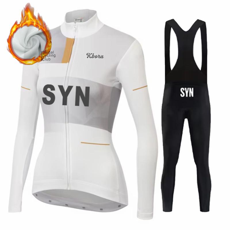 2026 Winter Warm Cycling Clothing Set Women Winter Bicicleta Set Outdoor Thermal Fleece Road Bike Shirt MTB Jersey Bicycle Uniform Ciclismo