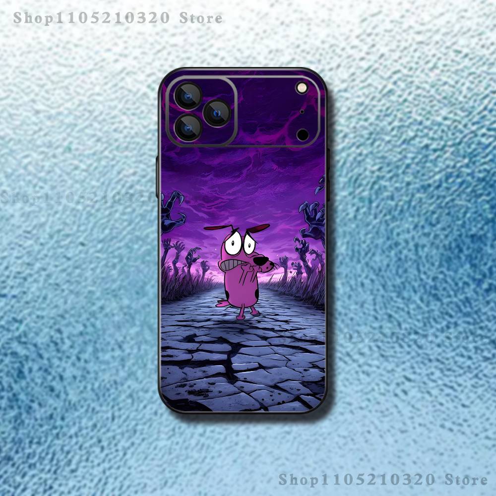 

court the C-Cowardly Dog Phone Case For iPhone 17,16,15,14,13,12,11,Pro,Max,Plus,E,Air,Mini Protective TPU Cover iPhone15