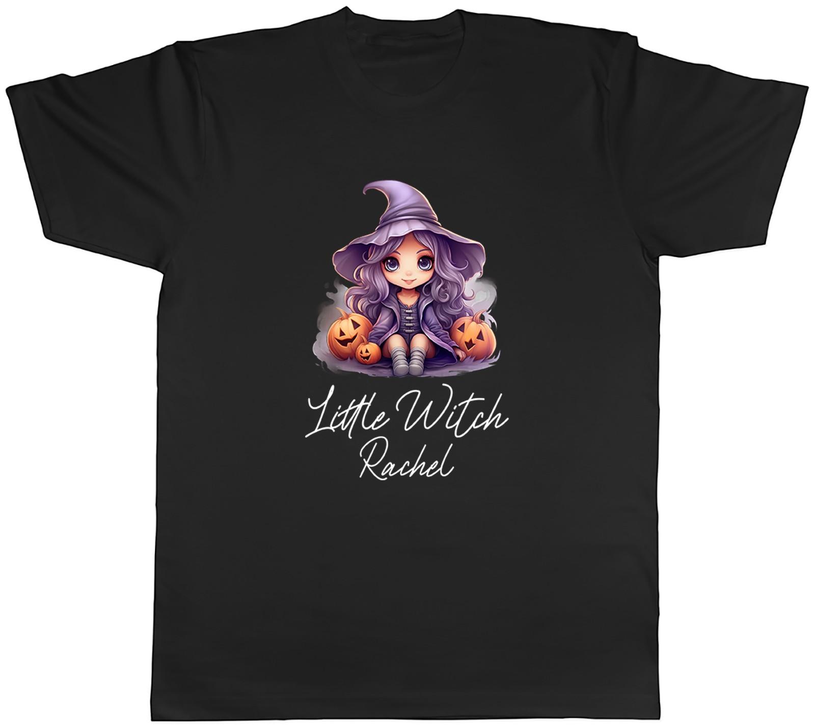 Personalised Any Name Little Witch Halloween Mens T-Shirt Tee Gift Top XL