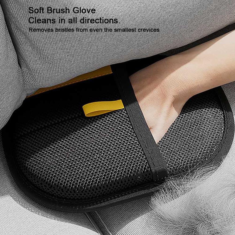 1/2/3Pcs Pet Hair Removal Glove Multi-Function Pet Hair Remover Glove with Brush & Hook Pet Grooming Gloves for Dogs Cats