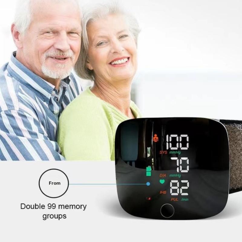1 Set Digital One Button Blood Pressure Monitor Machine Tonometers Automatic Wrist Voice Blood Pressure Monitor For Home Use