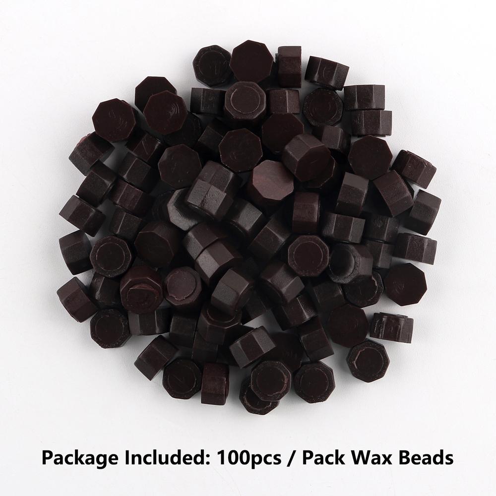 100pcs Wax Seal Beads - 24 Colors Sealing Wax Beads for Making Wax Seals, Decor for Envelope Letter Wedding Invitation