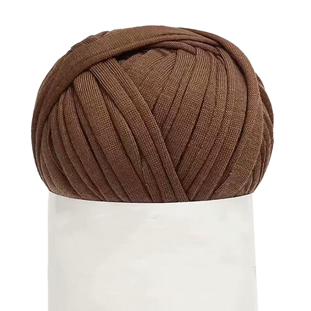 5Pcs Spaghetti Yarn 0.8in Wide Soft Skin Friendly Cotton Bright Color Carpet Yarn for Crocheting Knitting DIY