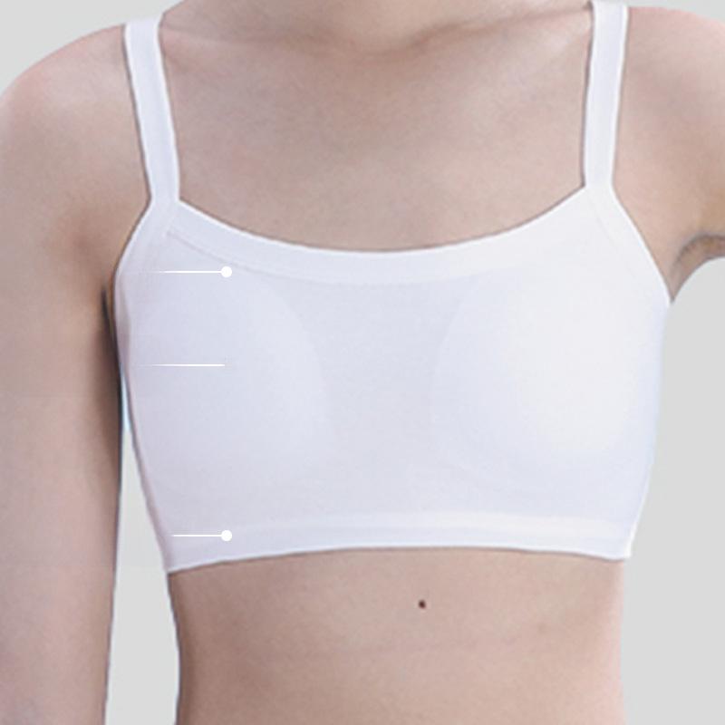 "Summer Cotton Underwear for Girls: Thin Bras & Tube Tops for Youthful Figures"