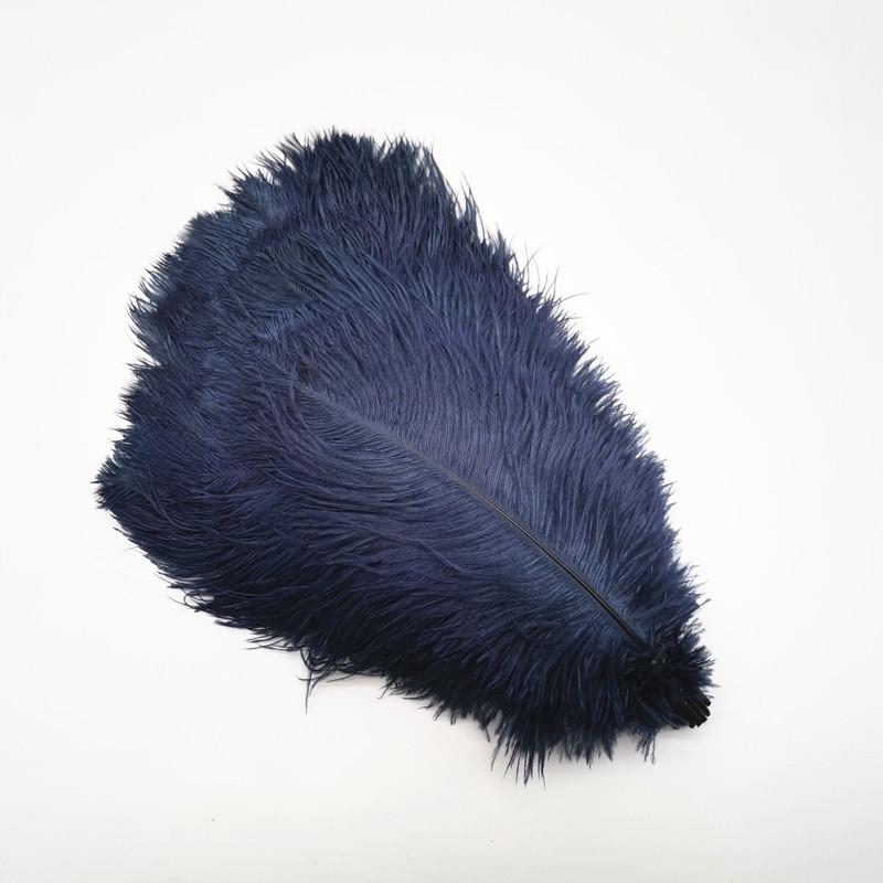 10Pcs Natural Dyed Fluffy Soft Ostrich Feather For Craft Diy Needlework Feathers Jewelry Making Dress Wedding Decoration 25-30Cm