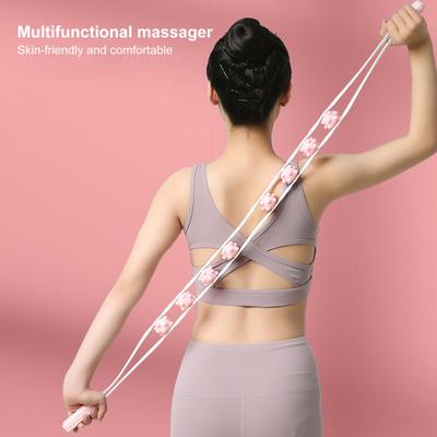Masážní zařízení zad Užitečná ergonomická rukojeť Masážní zařízení pro hladká záda Jóga Masážní váleček s otevřenými zády Masážní přístroj šíje Zdraví Krása