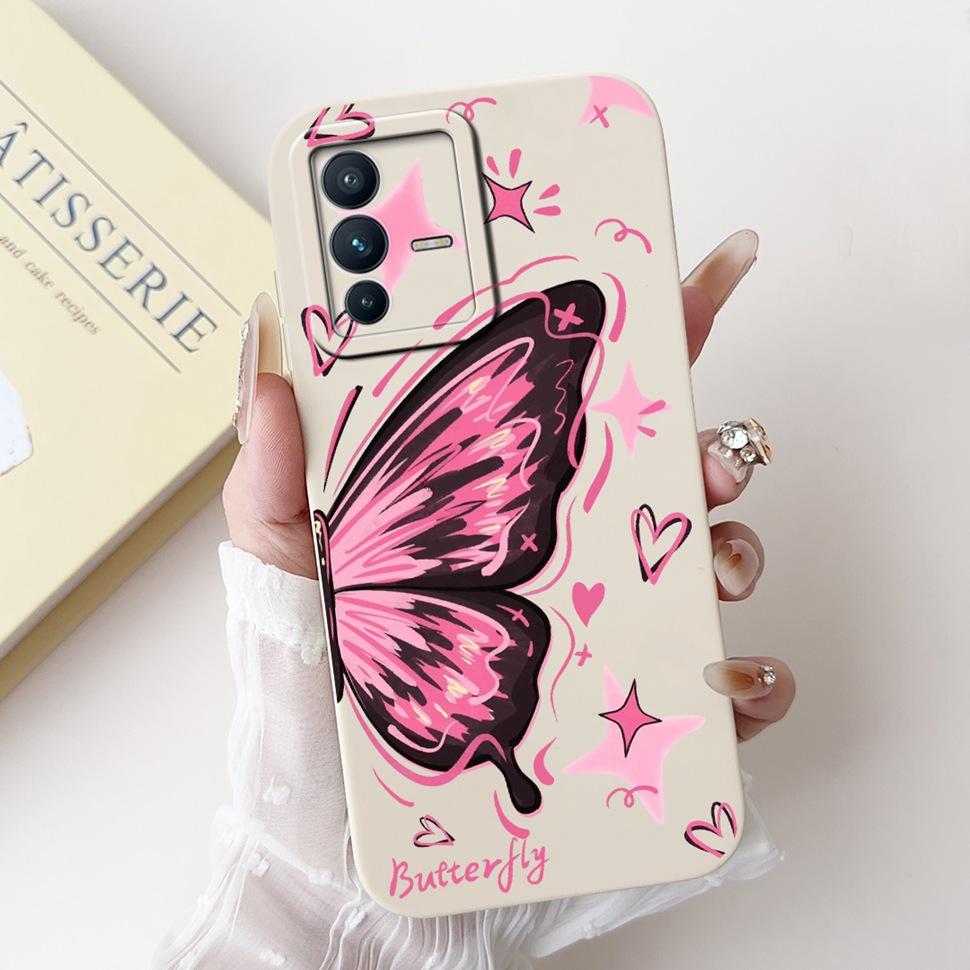Fashion Panda Cover For Vivo V23 5G Case V2130 V2303 Soft Silicone TPU Fundas Phone Cases For Vivo V 23 V23 5G Back Cover Bumper