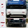 For Bmw F10 F11 CS Style Rear Diffuser Bumper Lip Carbon Fiber Look Auto Body Kit 2011 2012 2013 2014 2015 2016 Rear Bumper