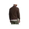 Polo Ralph Lauren Logo Embroidered Mock Neck Half-Zip Long Sleeve Sweater Men sweater Brown 710932304-504
