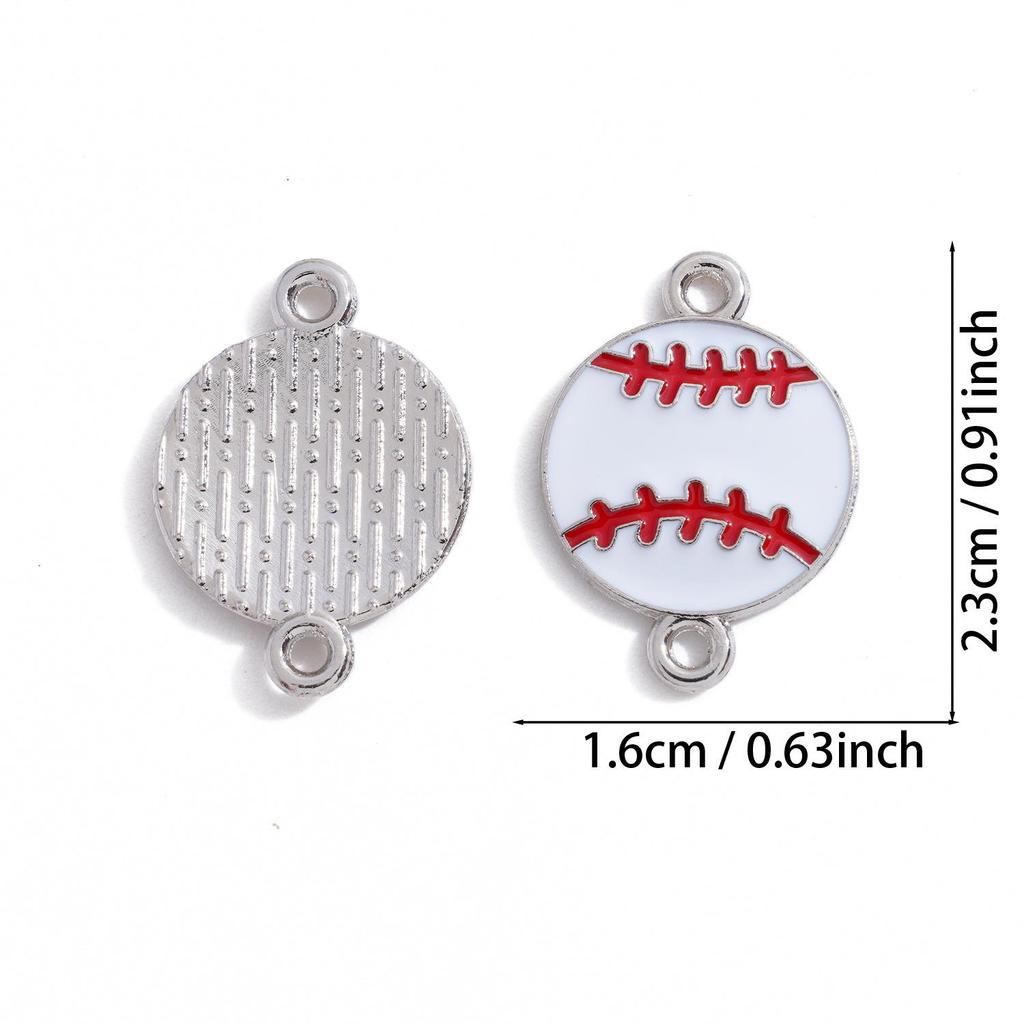 Pendentif rétro double pendant en forme de ballons de sport, accessoire de bijouterie en alliage