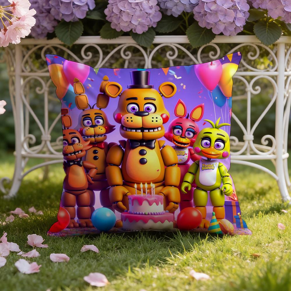 Anime F-Five N-Nights At Freddy's Cushion Cover Home & Car Dual-Scene Pillow Cover: Reversible for Premium Comfort