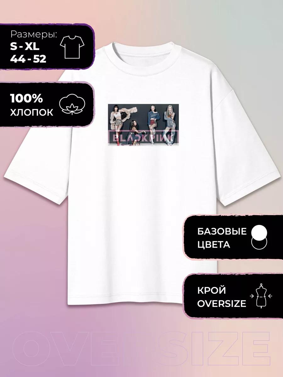 Oversized T-shirt with BLACKPINK print 3XL