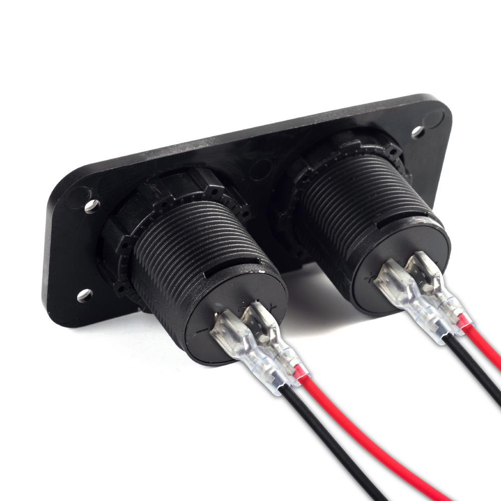 Dual USB Car Charger for Vehicles & Boats (12-24V)