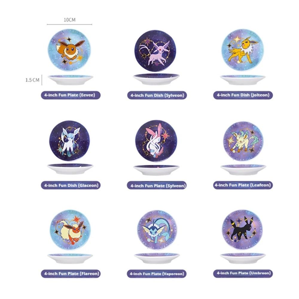 SHUNXIANG Stoviglie da Tavola in Porcellana a Tema Pokémon Anime Set da Cena in Ceramica Adatto al Microonde Stoviglie per la Casa per Regalo