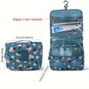 1pc travel washing cosmetic bag beauty storage bag ladies bathroom with hook storage bag, folding cosmetic bag.