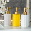 Ceramic Liquid Dispenser Refillable Container For Bath Essential Shampoo Soap Bottle