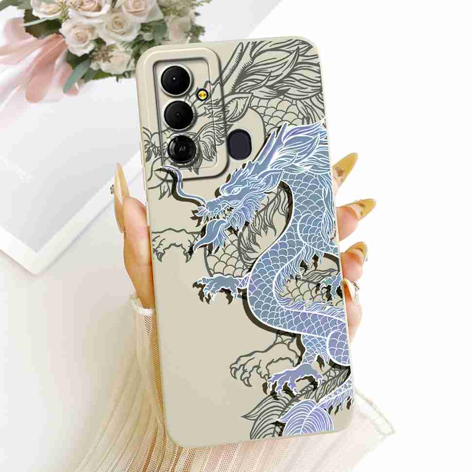 For Tecno Pop 6 Go BE6j Case Simple Style Silicone Shockproof Back Cover Coque For Tecno Pop6 Go POP 6 GO Phone Bumper Shell