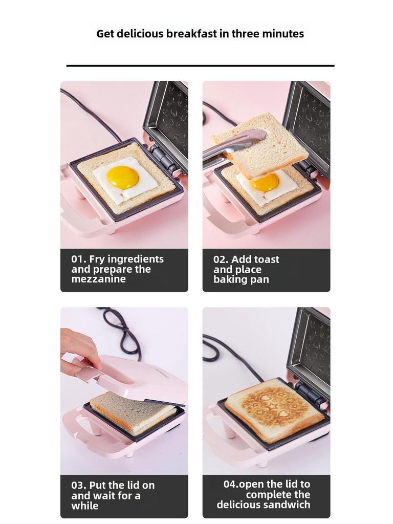 Multifunctional Breakfast Sandwich Toaster