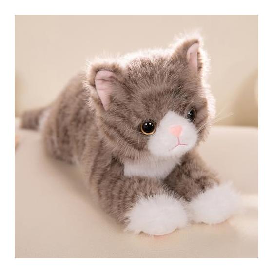 Cat Cat Figurine Hugging Pillow Cushion Mascot Realistic Cat Present Cute Fluffy Brown Tabby Calico Cat Stuffed Cat Black Cat White Cat Cute Chewy
