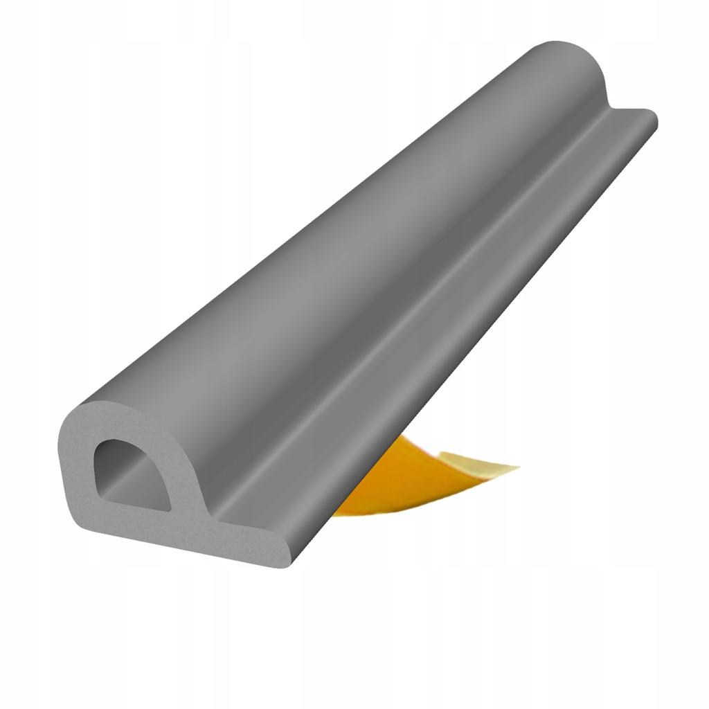Selbstklebendes Türfensterdichtungsband P 9x5,5mm GRAU
