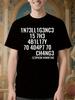 Stephen Hawking Inspired Intelligence Quote Tshirt - Blac...