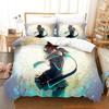 Devil Survivor 2 Bedding Set Cartoon Anime Three-Piece Set Adult Boys Bedroom Duvetcover Sets 3D Kawaii All Season Camas