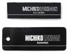 Brand Jacquard Crest Emblem Patch [Michiko London] Necktie, 100% Silk, Weave, Pattern, (Pattern B Gray)