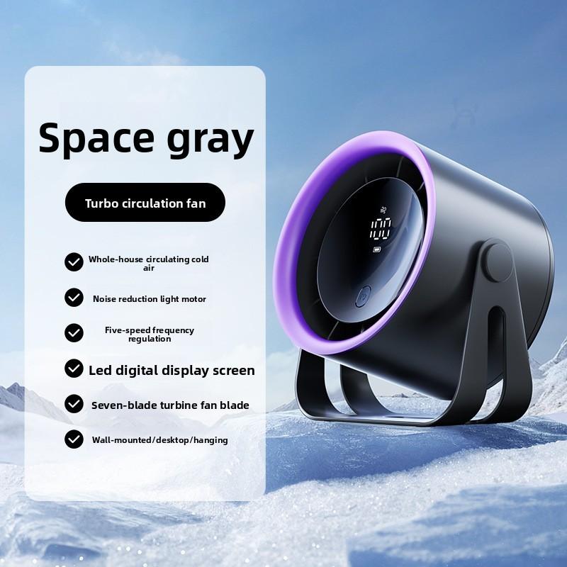Desktop Fan Rechargeable Quiet Office Usb Cooling Fan With 5speed Settings For Home Use