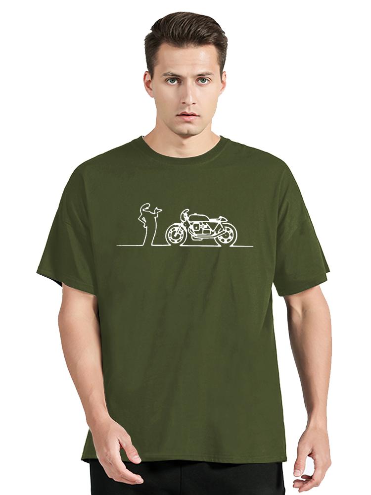 La Linea The Line Osvaldo Cavandoli TV Men Women T-shirt Fashion Harajuku Cotton Tshirt Clothing Oversized Tops Tees