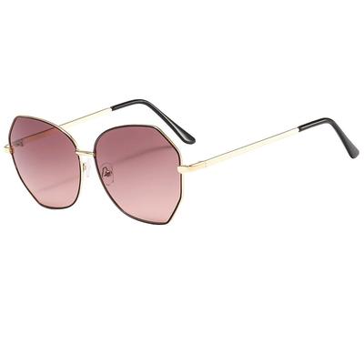Fashion Hot Luxurious Large Frame Uv-400 Sunglasses Polygonal Glasses For Women Female Sun Glasses Vintage