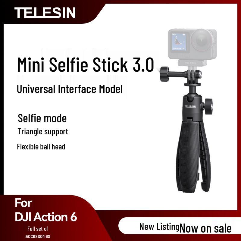 TELESIN Universal Ball Head Tripod and Selfie Stick for DJI Action/Nano Mini 3.0