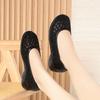 All Match Comfortable Breathable Shallow Rhinestone Cuout Mesh Shoes Women Flats 2025 Ballerinas Woman Flat Shoes for Mom Beach
