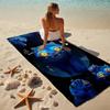 Blue Cat Stylish Digital Printing Beach Towel Quick Drying Absorbent Blanket For Beach Pool Gym Travel Christmas Gift C9211320
