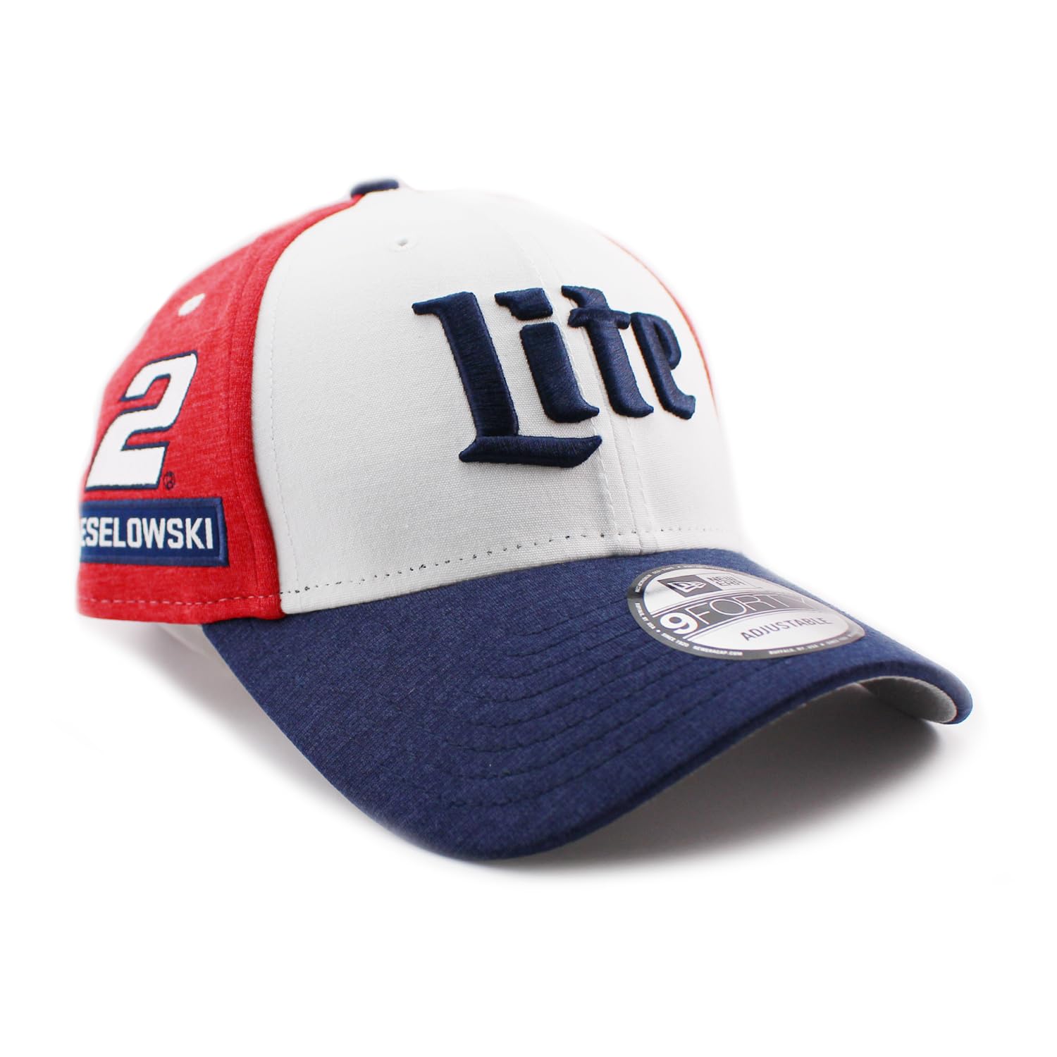 

New Era 9FORTY Snapback NASCAR Brad Keselowski Lite Snapback Cap in and Also NASCAR 940 Trucker Cap, White, Red, Navy. available Cap. [Used]