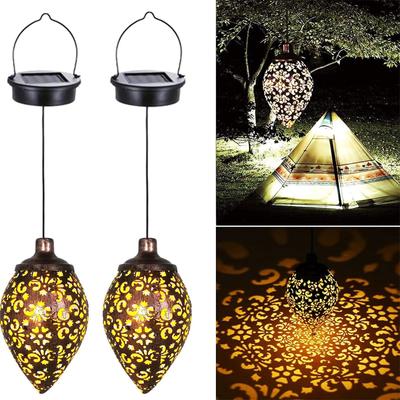 Solar Outdoor Chandeliers Garden Lights Metal Decorative Lights Sidewalk Decorative Pile Light