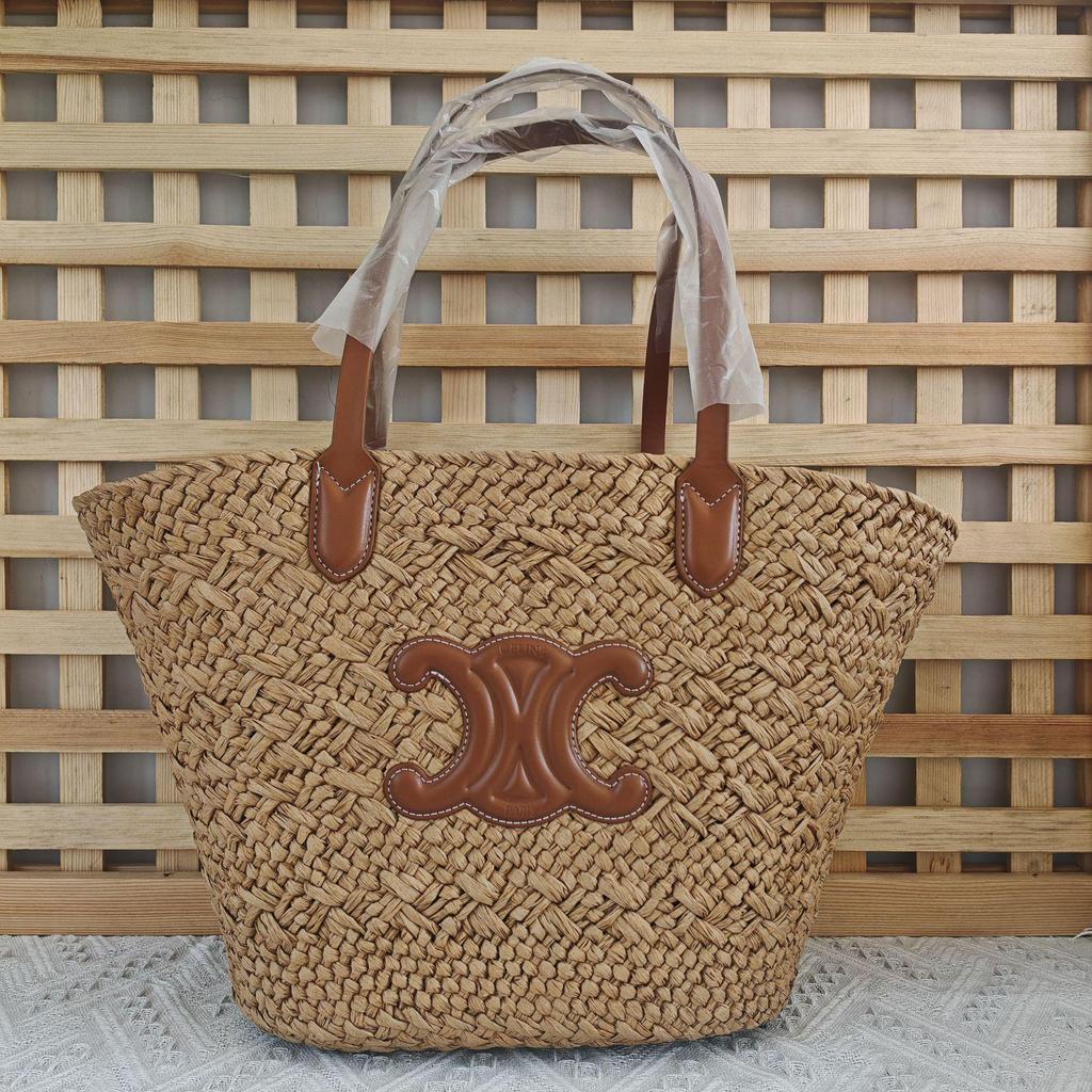 French Straw Bag: Large Capacity Seaside Casual Vacation Shoulder Bag for Ladies - Ideal for Shopping and Leisure