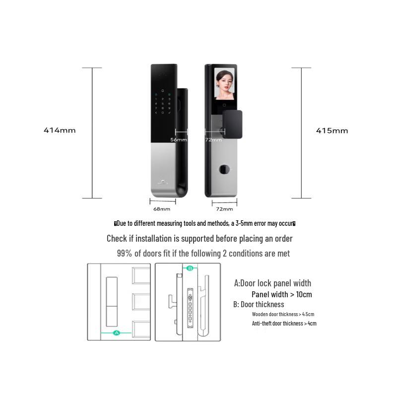 DESMAN U3F 3D Face Recognition Smart Door Lock