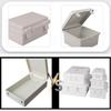 IP67 Electrical Junction Box Enclosure With Hasp Waterproof Outdoor Sealed Switch Power Case Plastic White Distribution Boxes