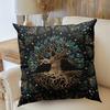 1pc Modern Tree of Life Cushion Cases Botanical Floral Throw Pillows with Sun and Moon Designs Perfect for Sofa and Couch Decor