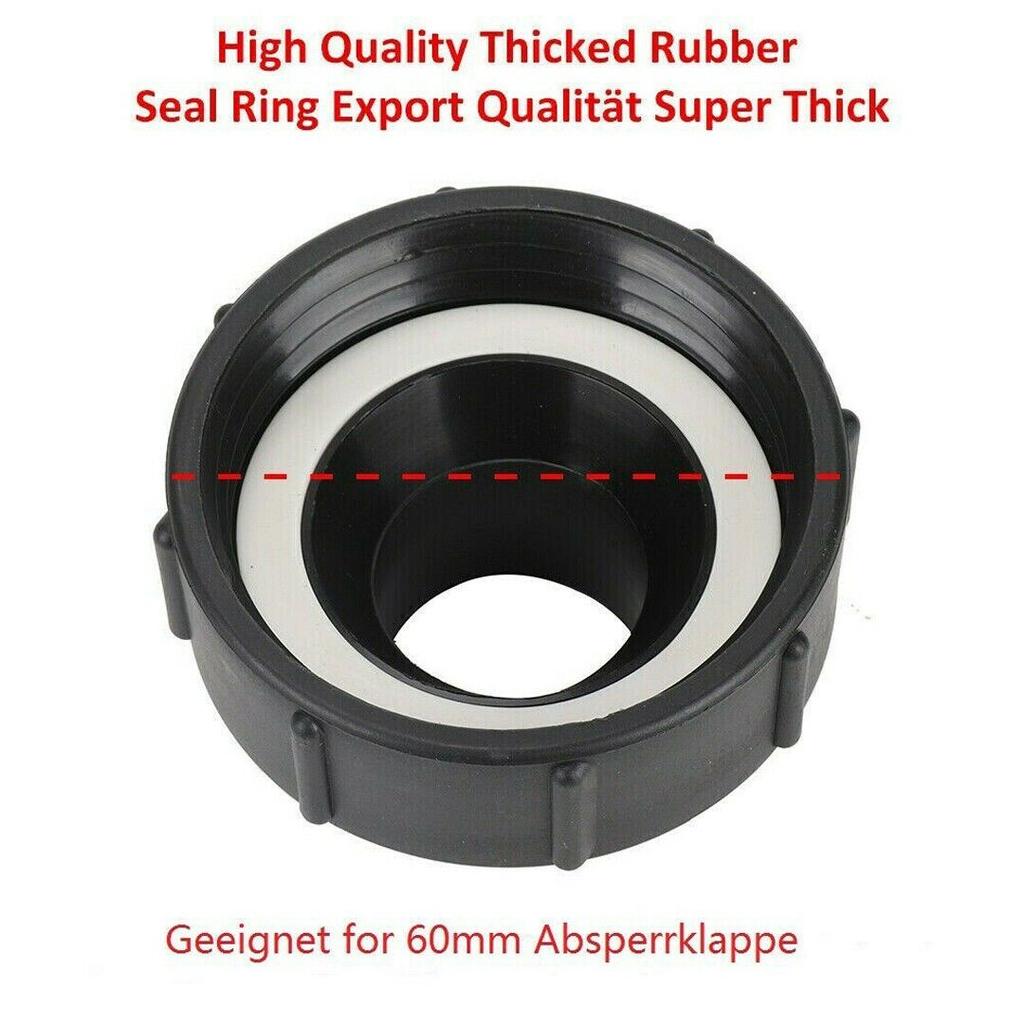S60x6×1\" IBC Tote Drain Tank Adapter Water Tank Garden Hose Fitting Tool