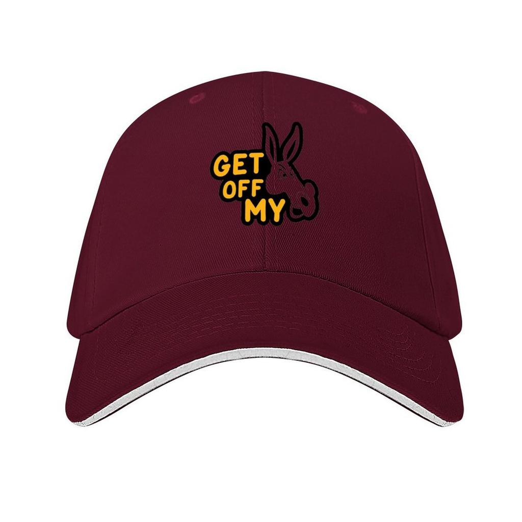 donkey get off me Baseball Cap Big Size Hat Luxury man cap hats for men mens big size hat Luxury Woman Mens