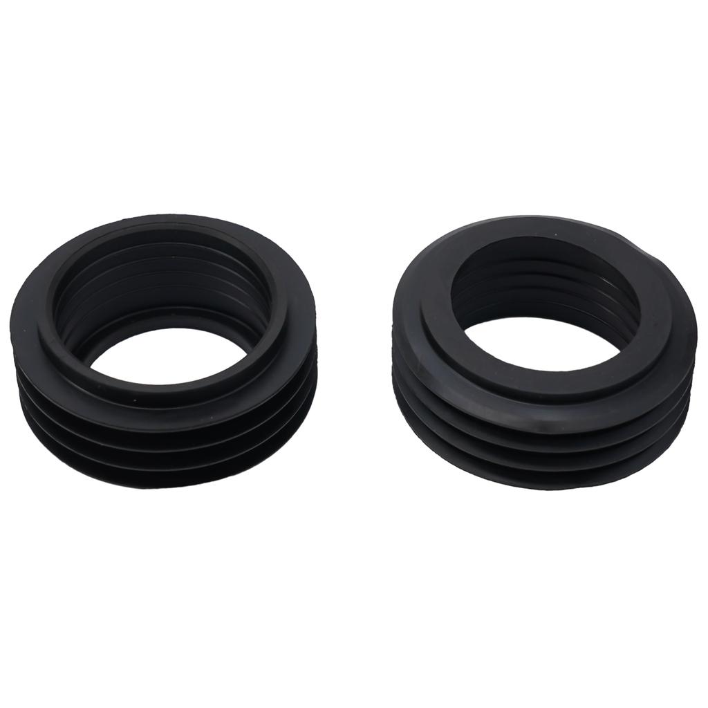 Vysoce kvalitní gumové kuželové těsnění splachovací trubky pro 42mm 119.668.00.1 Pro Geberit 2ks Snadná instalace 60*42*25mm Černá barva