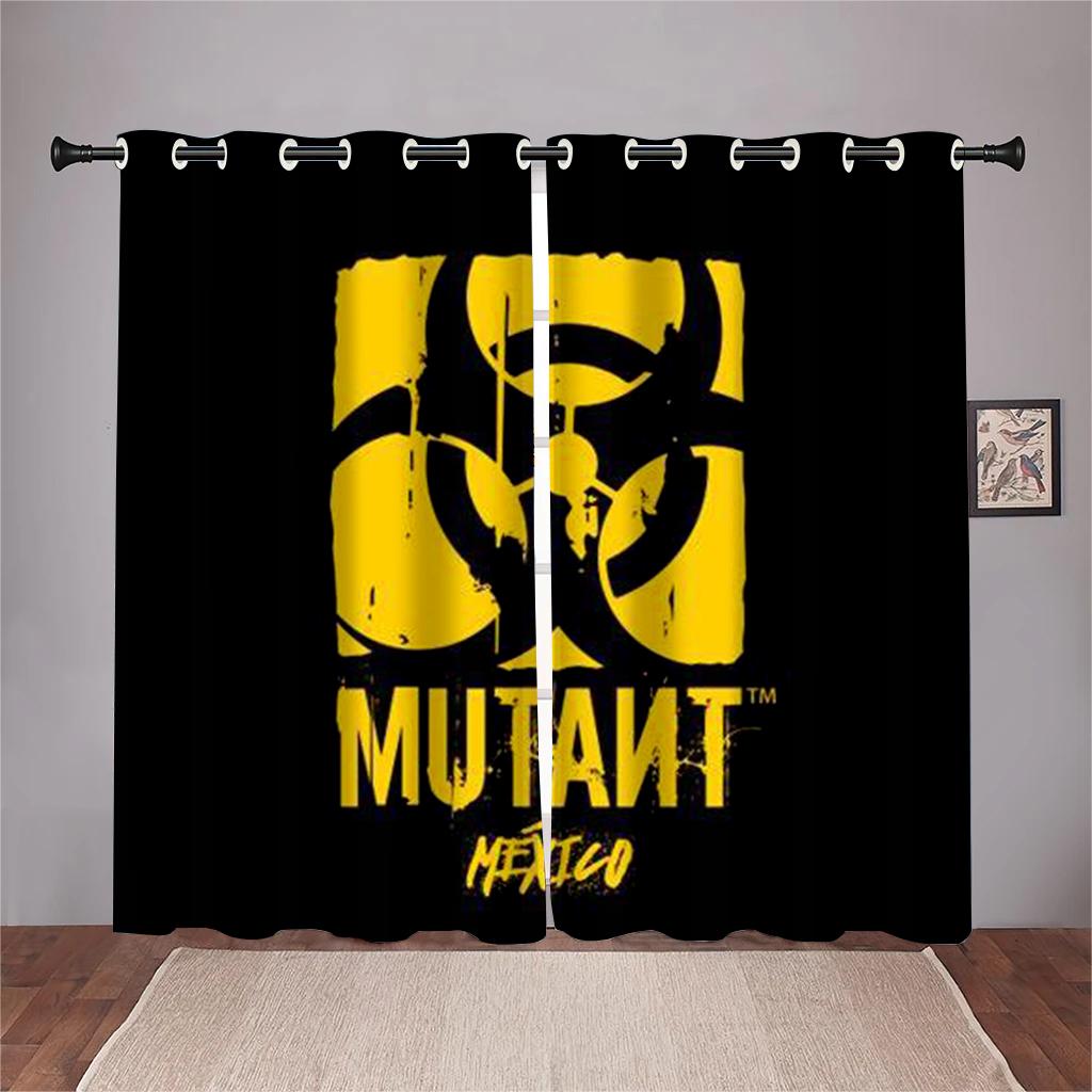 3D Cartoon Games Match League Logo Pattern Curtains 2 Panels Game Lovers Home Living Room Bedroom Balcony Decor