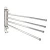 4 swivel Towel Rack Bar Rod Rail Holder Bathroom Kitchen 304 Stainless Steel