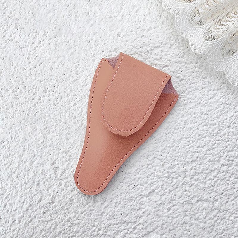 

1 шт., защитная сумка для ножниц из искусственной кожи в форме буквы V, чехол для маникюрных и педикюрных инструментов розовый