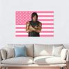 Norman Reedus Daryl Dixon Flag  The Walking Dead Poster Pink US Flag Tapestry Bohemian Style Wall Hanging Home Decor with Flat