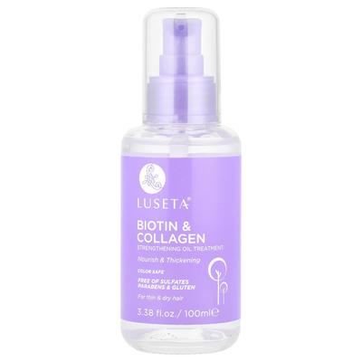 Biotin & Collagen, Strengthening Oil Treatment, For Fine, Dry Hair, 100 Ml (3.38 Fl Oz)