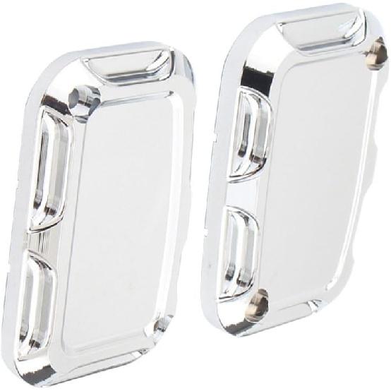 Riloer Front Rear Brake Master Cylinder Cover, Front Brake Reservoir Master Cylinder Cover, 2008-2017 Compatible with Harley FLH FLHX FLHX Road King,
